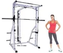 Deltech Fitness Linear Bearing Smith Machine with Lat Attachment (DF4900L)