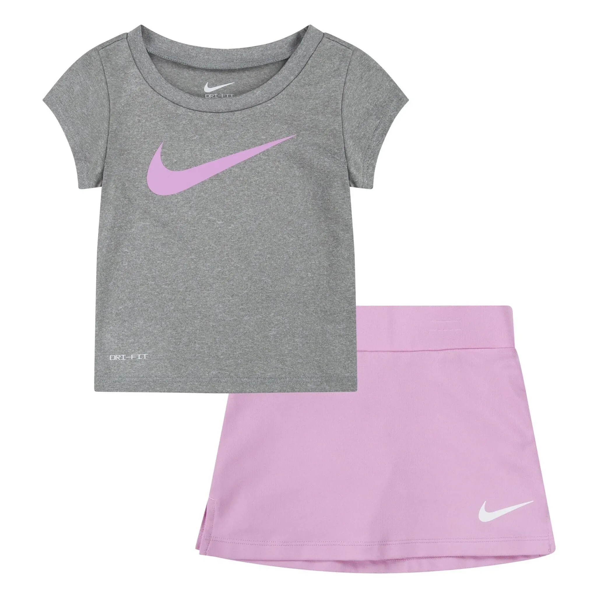 "Kids' Dri-fit Scooter T-shirt & Shorts Set In Pink Rise"