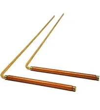 My Deal Solid Copper And Brass Dowsing Rods With Smooth Movement For Tracing Spiritual Energy Chi