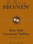 Monin Sea Salt Caramel Toffee Sauce, 12 oz.