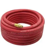 Continental Compressor Air Hose 50ft x 3/8in 250 PSI Oil-Resistant Red Rubber