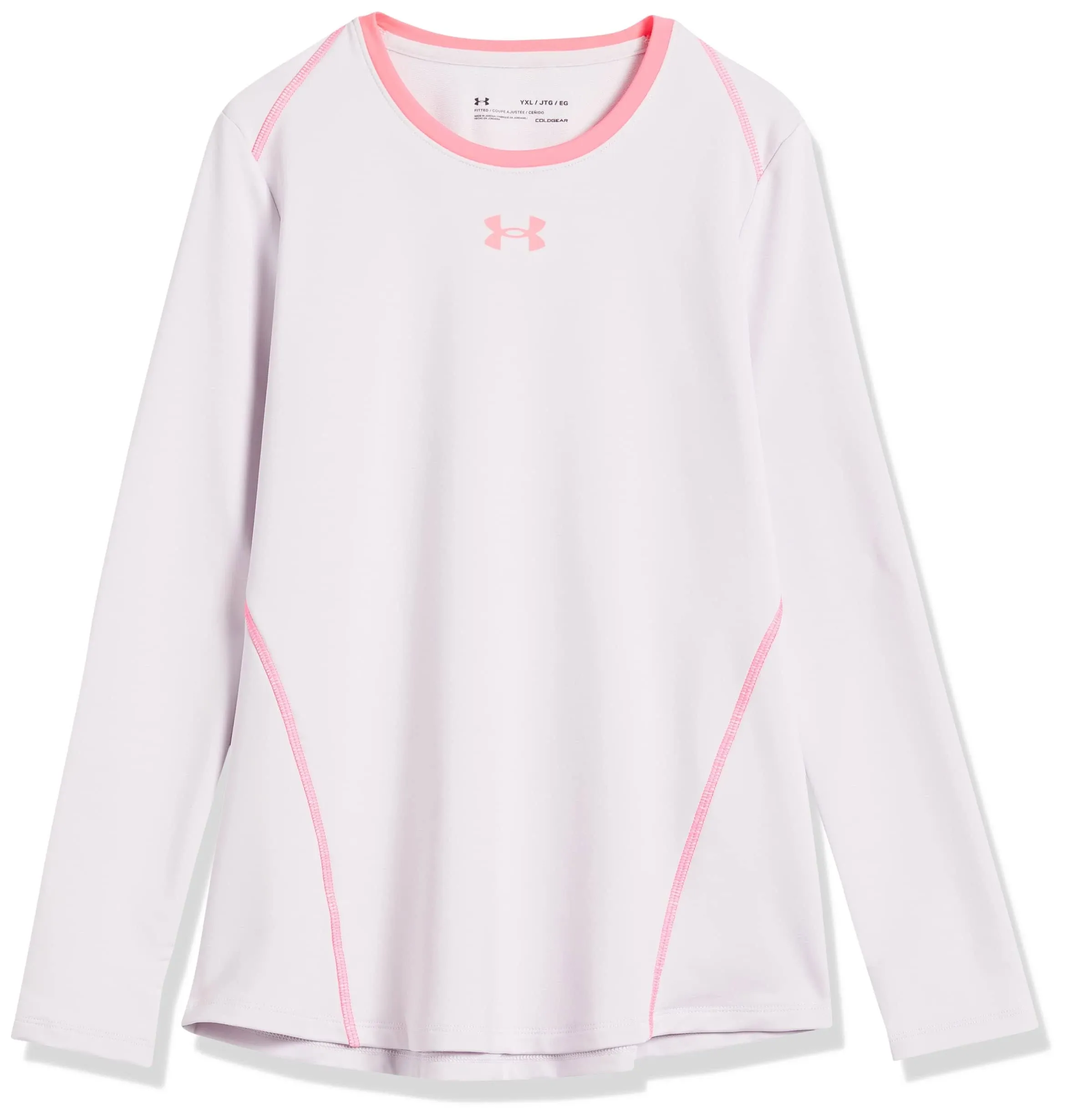 Under Armour Big Girls ColdGear Long Sleeve Crew Top Size Large