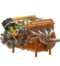 CISON Small-Block 44cc 1/6 Scale Water-Cooled OHV 4-Stroke V8 Gas Engine