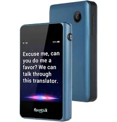 Timekettle T1 Mini Translator Device No WiFi Needed, Built in 1-Year Blue