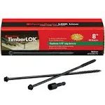 FastenMaster 8" TimberLOK Structural Wood Screws (50-Pack)