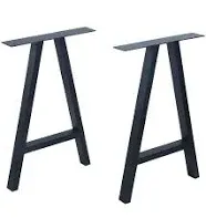 MBQQ 2 Pcs Furniture Legs Rustic Decory Shape Table Legs,Heavy Duty Metal Desk Legs,Dining Table Legs,Industrial Modern