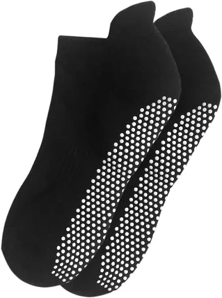 RATIVE Anti Slip Non Skid Barre Yoga Pilates Hospital Socks with Grips for Mens Womens