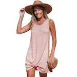 Cupshe Blush Pink Twisted Cover-Up Dress - Bubble Gum, M