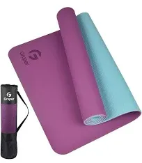 Yoga Mat Non Slip, Eco Friendly Fitness Exercise Mat with Carrying Strap,Pro Yog