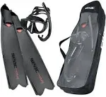 Open Box Seac Motus Tris Freediving and Spearfishing Set - Black, Size: 9.5-10