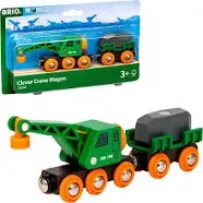 BRIO World Clever Crane Wagon Set