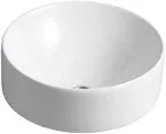 Kohler K-14800-0 Vox Round Vessel Bathroom Sink - White