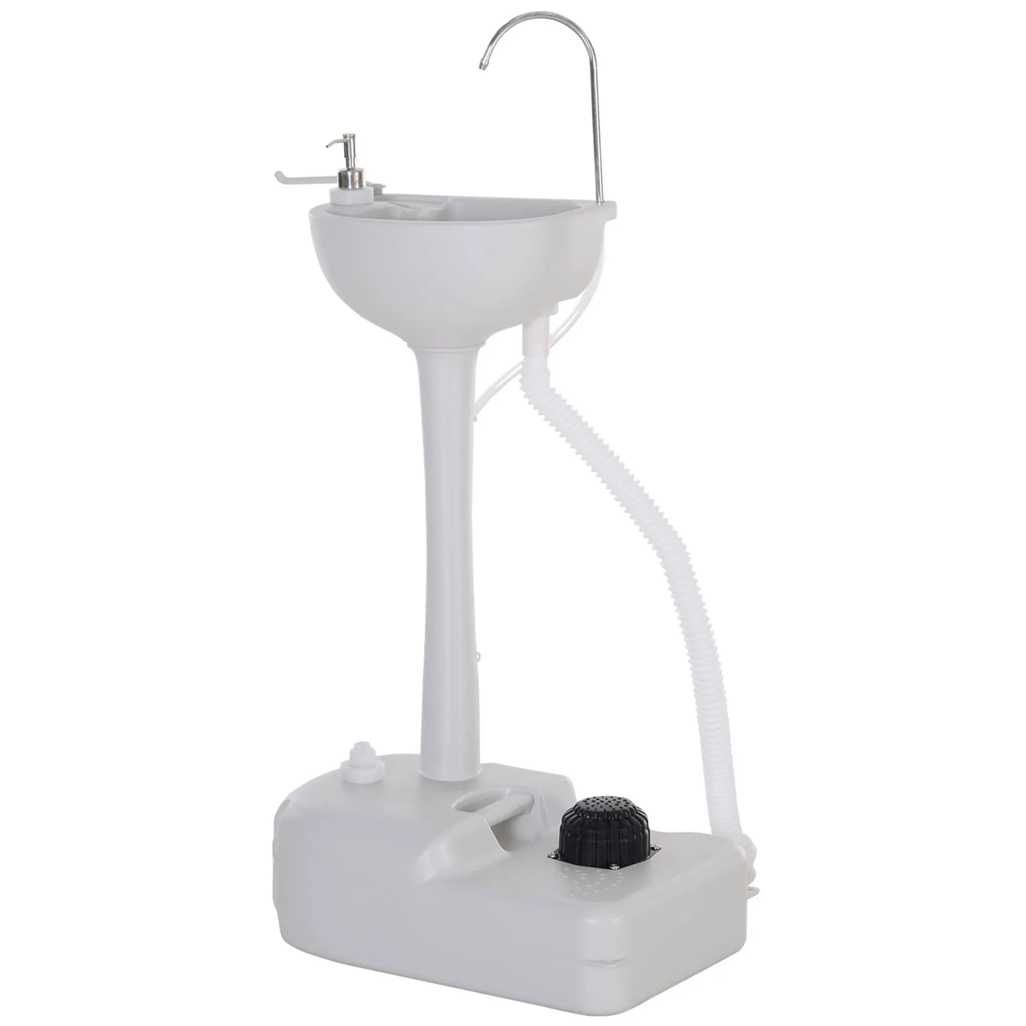 kleankin 20" 4.5 Gallon Portable Hand Wash Sink / Faucet Station