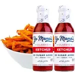 Keto Classic Ketchup by Yo Mama's Foods – Pack of 2 - No Sugar Added, Low Carb, Vegan, Gluten Free