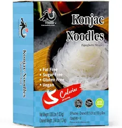 Gluten &amp; Fat Free Shirataki Konjac Angel Hair Pasta - 8 Pack, Low Calorie, Vegan