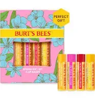 Burt’s Bees Lip Balm Beeswax,Vanill<wbr/>a Bean,Cucumber Mint,Coconut &amp;Pear Gift Set