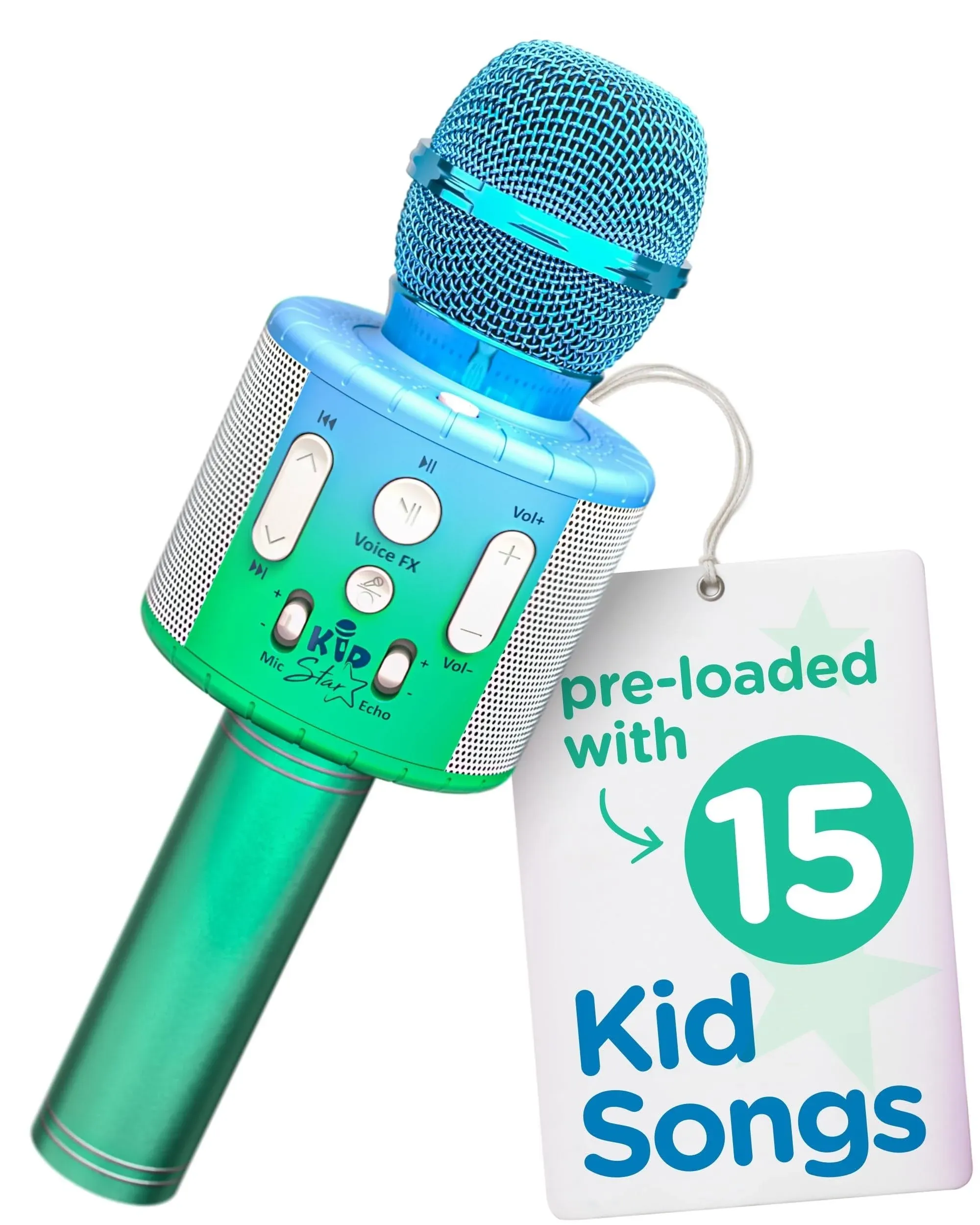 Move2play, Kids Star Karaoke | Kids Microphone | Includes Bluetooth & 15 Pre ...