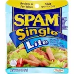 Spam Singles Lite Meat, 2.5 Ounce -- 24 per case