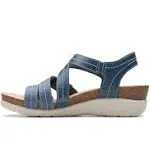 Clarks Calenne Clara Women's Sandals Blue Combi : 11 B - Medium