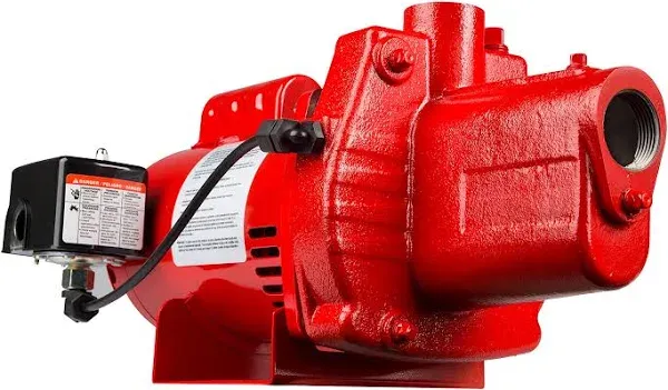 Red Lion RJS-100-PREM 602208 Premium Cast Iron Shallow Jet Pump 1HP Y3083