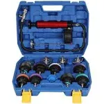 WNZ Universal Radiator Pressure Tester and Pieces Radiator Pressure Tester Portable toolbox Blue