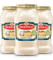 Bertolli Garlic Alfredo Pasta Sauce with Aged Parmesan Cheese, Made with Fresh Cream and Real Butter, 15 oz