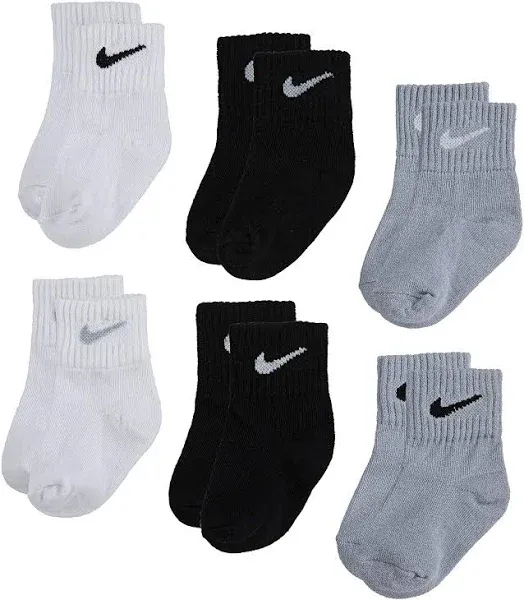 Nike Baby Socks 6 Pack Ankle Socks (12-24 Months)