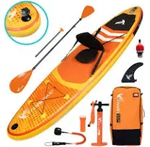 Freein SUP Inflatable Stand Up Paddle Board with Kayak Seat,Paddle Boards for Adults 10'/10'6”/11', Accessories sup Pump Adaptor,sup Kayak Paddle