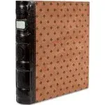 Bellagio-italia 3-Ring Binder - Stores Up to 250 Pages - D-Ring Is Perfect for Presentations, File Storage, and Trading Cards (Tuscany Chestnut 1