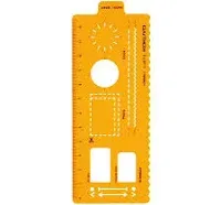 Kokuyo notebook accessory template ruler plan Ver. Two -JG7-2 Japan