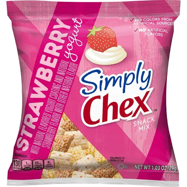 Simply Chex Snack Mix Strawberry Yogurt