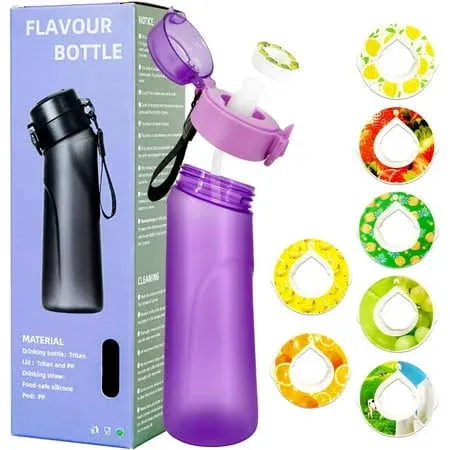 Air Water Bottle 7 Flavor Pods 650ml Air Drinking Water Bottle Starter Set