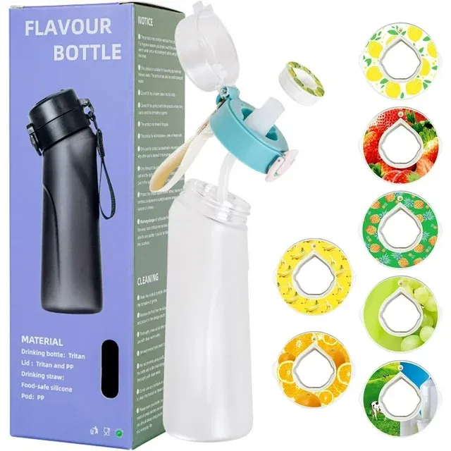 Air Water Bottle 7 Flavor Pods 650ml Air Drinking Water Bottle Starter Set