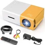 Meer Mini Projector,Portable Movie Projector,Smart Home Projector,Neat Projector For Ios,Android,Windows,Ps5,Laptop,Tv-Stick,Compatible With Hdmi,Usb