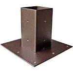 Mail Boss Galvanized Steel Surface Mount Baseplate, Bronze 7158