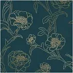 Peonies Peel and Stick Wallpaper, Pink, Wallpaper, by Tempaper