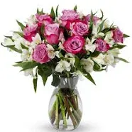 Benchmark Bouquets Signature Roses and Alstroemeria Bouquet