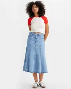 Levi's Women's Fit & Flare Denim Skirt