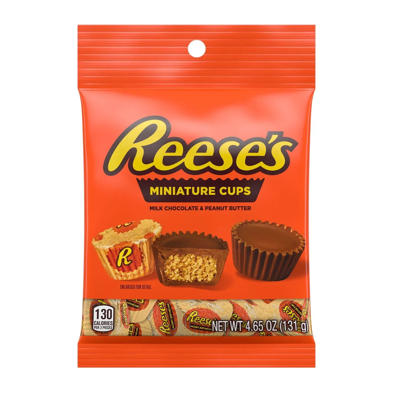 Reese's Milk Chocolate & Peanut Butter Miniature Cups 4.65 oz