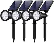 InnoGear Upgraded Solar Lights 2-in-1 Waterproof Outdoor Landscape Lighting Spotlight Wall Light Auto On/Off for Yard Garden