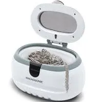 Magnasonic CD-2800 Ultrasonic Jewelry &amp; Eyeglass Cleaner White Gray