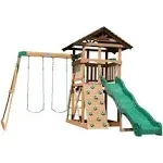 Backyard Discovery Lightning Ridge All Cedar Wooden Swing Set