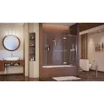 DreamLine SHDR-3448580-EX-01 Aqua Ultra 60" x 58" Hinged Tub Door Finish: Chrome