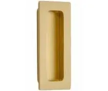 Emtek 220304US4 Emtek 220304 Modern Rectangular 4 Inch Tall Rectangular Flush Door Pull