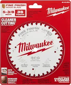 Milwaukee 48-40-0524 5-3/8" 36T Fine Finish Circular Saw Blade