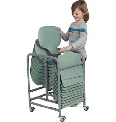 The Surf Storage Rack, Stores 10 Portable Lap Desks, Cart with Rolling and Locking Casters