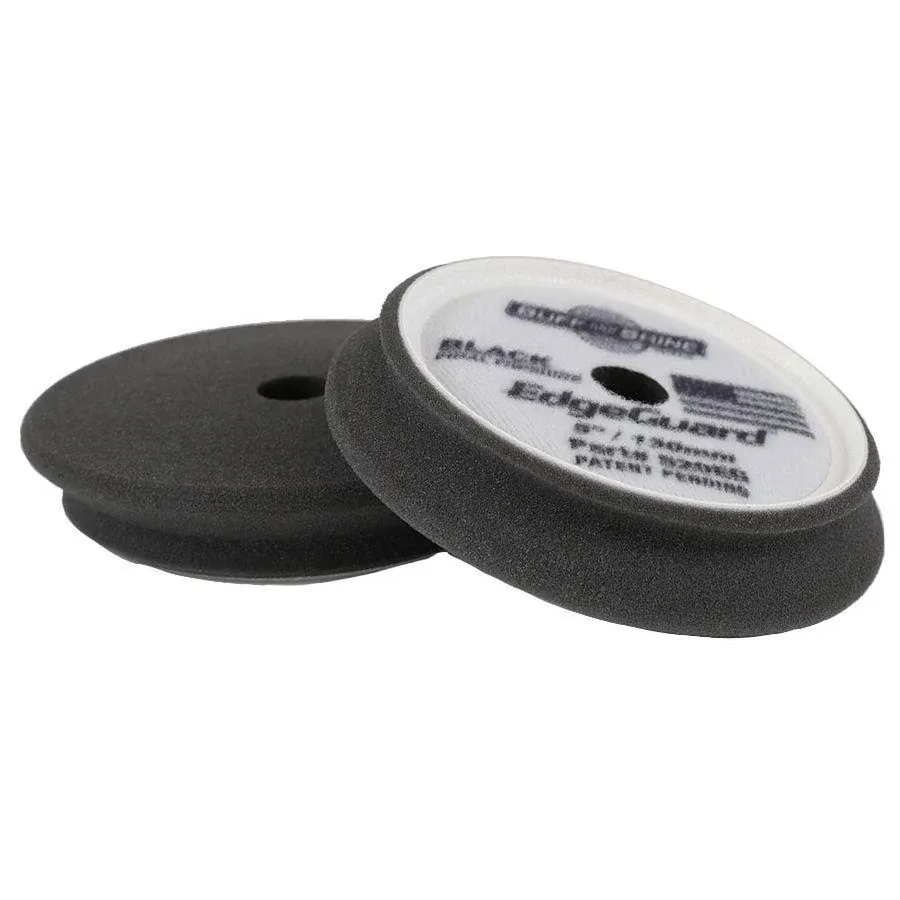 Buff and Shine EdgeGuard Black Final Finishing Foam Pad - 5" 520EGS