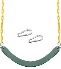 Green Heavy Duty Swing Seat with 66 Chain Replacement Swing Set Accessories