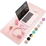 Desk Mat Mouse PadWaterproof Desk PadLarge Mouse pad for Desk Leather Desk Pa...