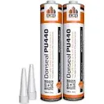 DCP Donseal PU440 Concrete Sealant 2 Pack - Paintable Concrete Expansion Joint Filler - Non-Sag Polyurethane Caulk for Joints & Walls - Grey